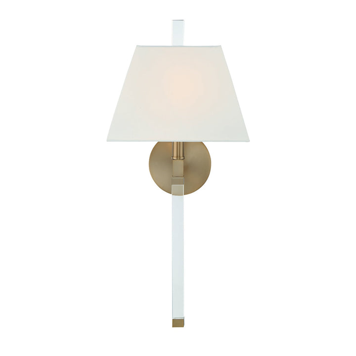 Crystorama Crystorama Renee 1 Light Aged Brass Sconce