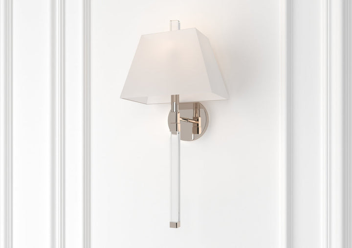Crystorama Crystorama Renee 1 Light Polished Nickel Sconce