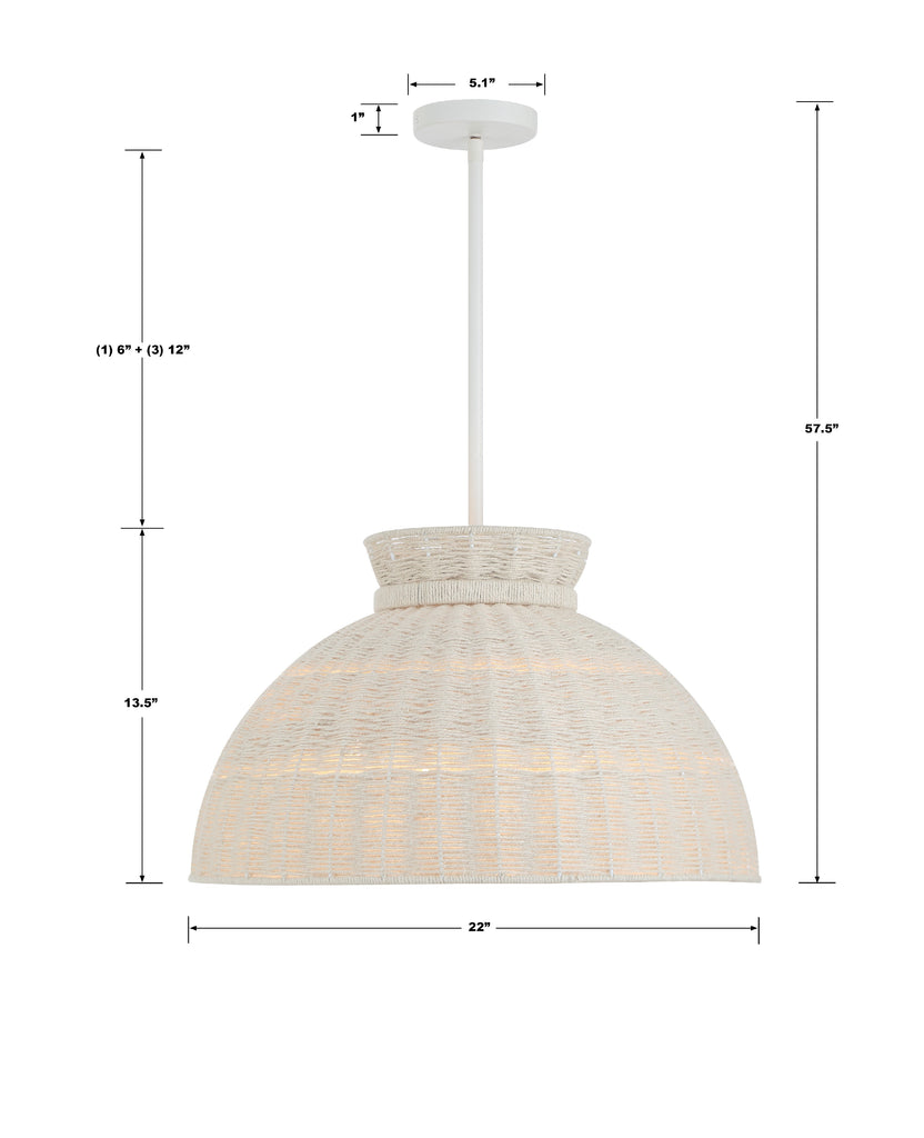 Crystorama Crystorama Reese 4 Light Matte White Chandelier