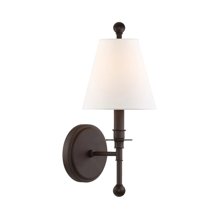 Crystorama Crystorama Riverdale 1 Light Dark Bronze Sconce