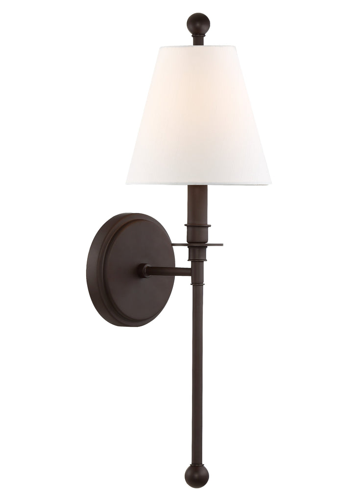 Crystorama Crystorama Riverdale 1 Light Dark Bronze Sconce