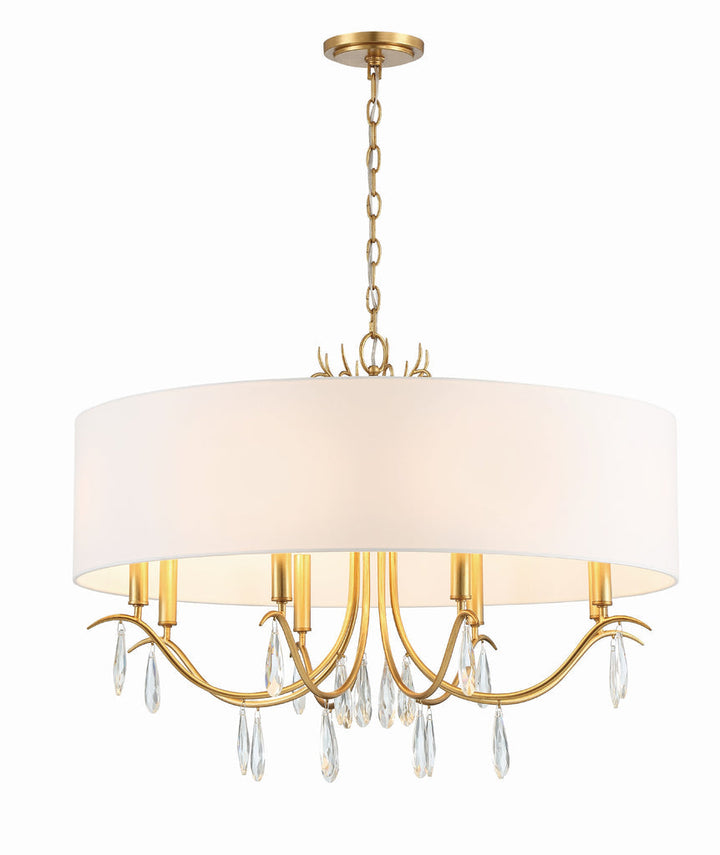 Crystorama Crystorama Rollins 8 Light Antique Gold Chandelier