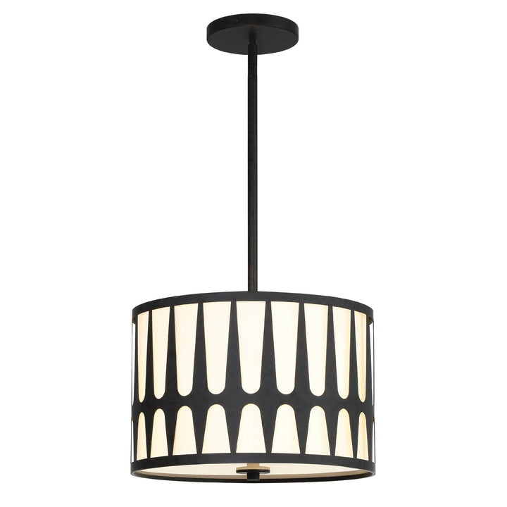 Crystorama Crystorama Royston 3 Light Black Mini Chandelier