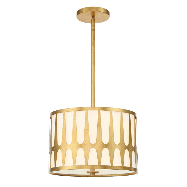 Crystorama Crystorama Royston 3 Light Antique Gold Mini Chandelier