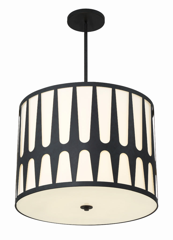 Crystorama Crystorama Royston 5 Light Black Chandelier