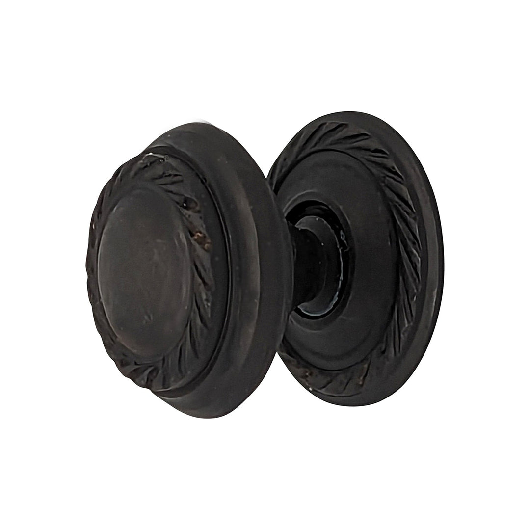 COPPER MOUNTAIN HARDWARE Solid Brass Georgian Roped Round Cabinet & Furniture Knob
