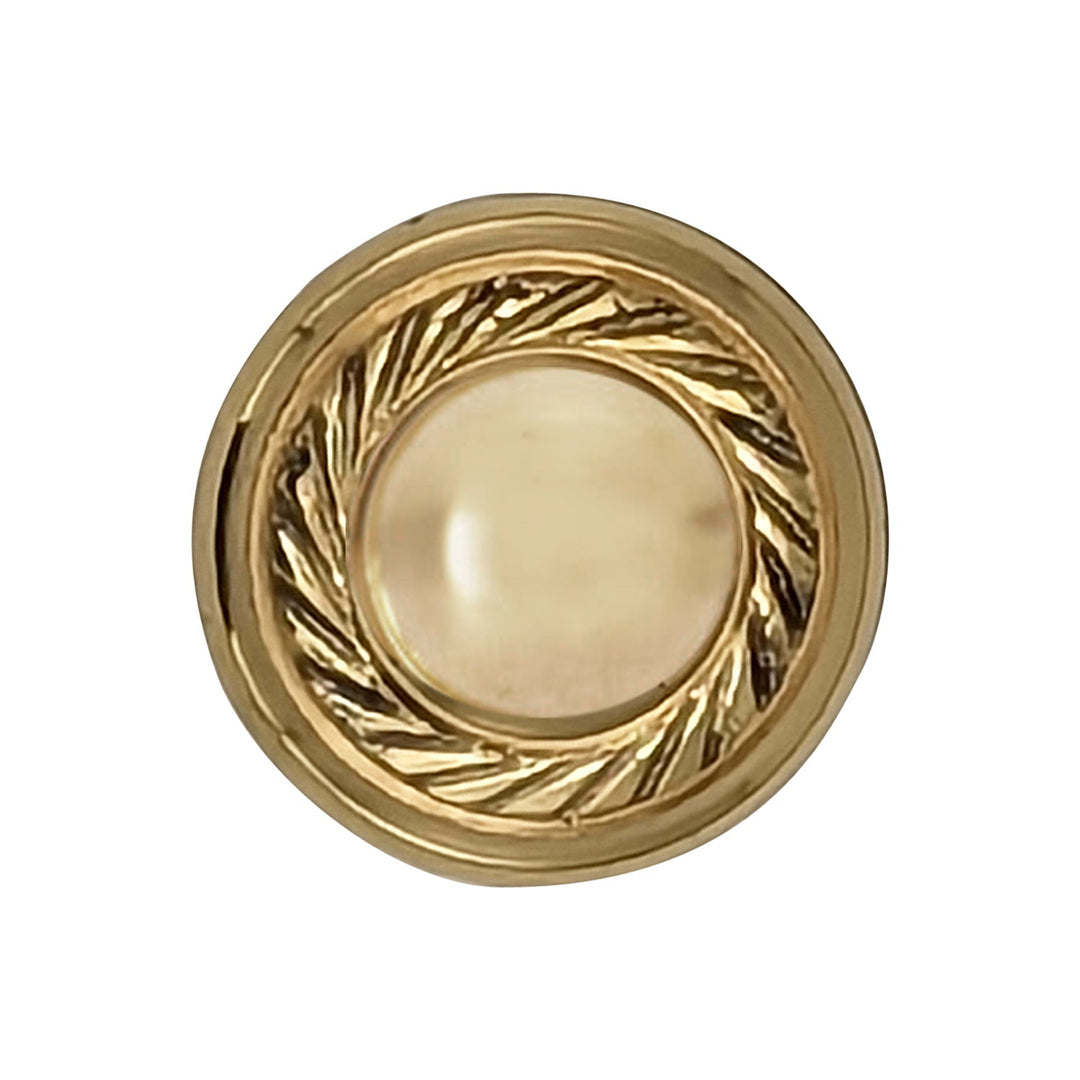 COPPER MOUNTAIN HARDWARE Solid Brass Georgian Roped Round Cabinet & Furniture Knob