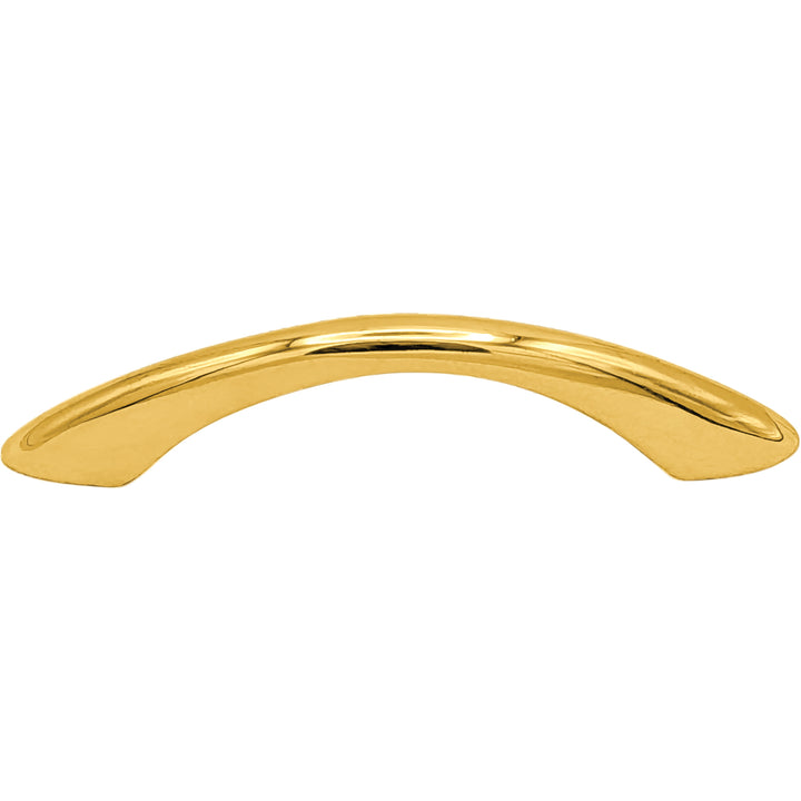 4 Inch Overall (3 Inch c-c) Solid Brass Traditional Cabinet & Furniture Pull