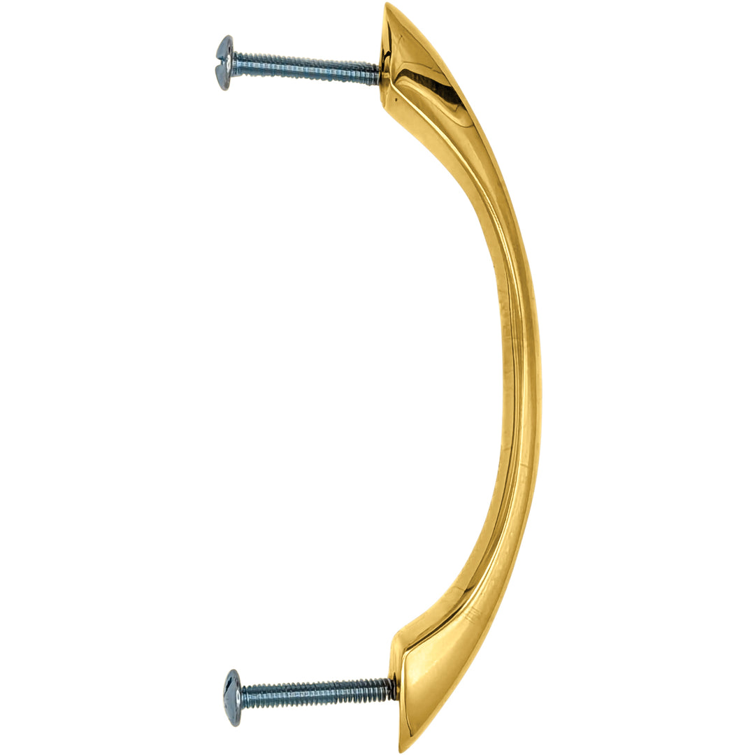 5 Inch Overall (4 Inch c-c) Traditional Solid Brass Pull