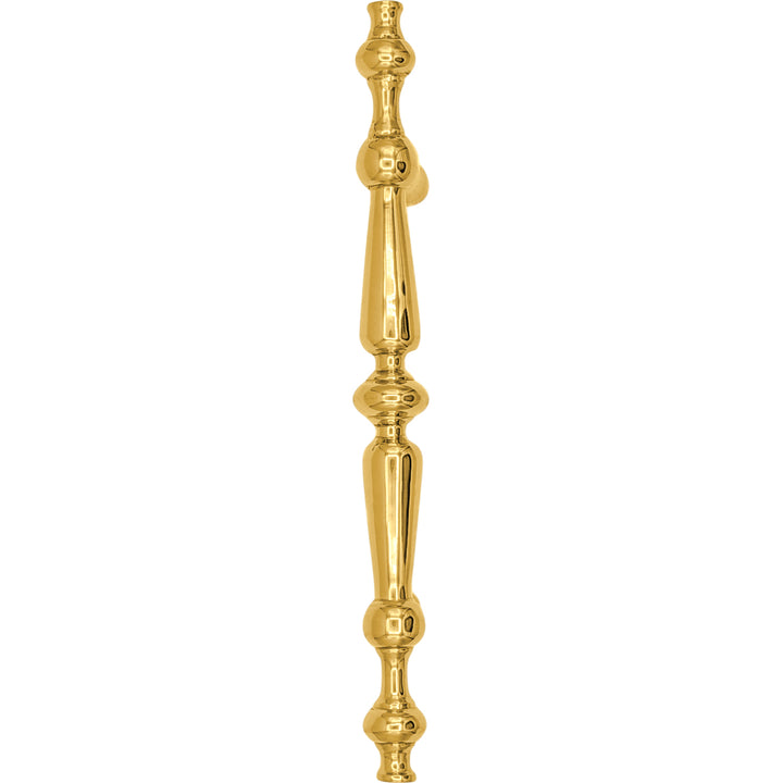 6 1/2 Inch Overall (4 Inch c-c) Solid Brass Victorian Pull