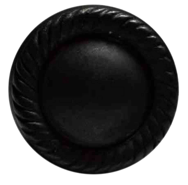 COPPER MOUNTAIN HARDWARE Solid Brass Round Georgian Roped Cabinet & Furniture Knob