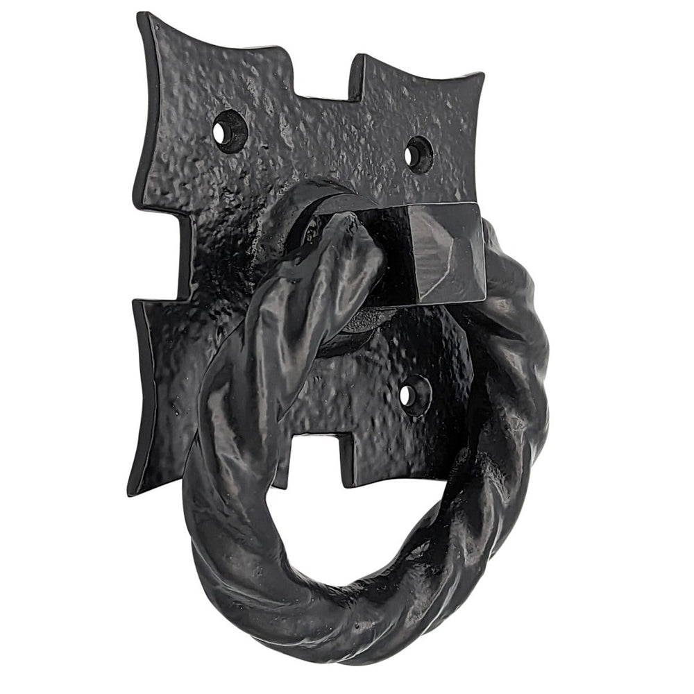 4 1/8 Inch Solid Iron Medieval Style Door or Drawer Pull COPPER MOUNTAIN HARDWARE