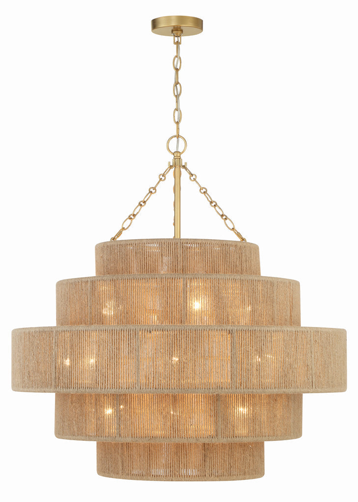 Crystorama Crystorama Shyla 20 Light Soft Gold Chandelier