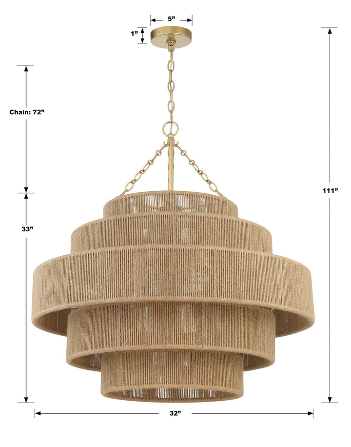 Crystorama Crystorama Shyla 20 Light Soft Gold Chandelier
