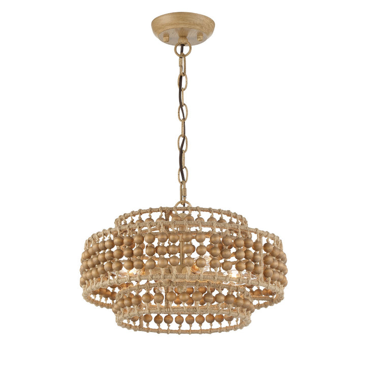 Crystorama Crystorama Silas 4 Light Burnished Silver Mini Chandelier