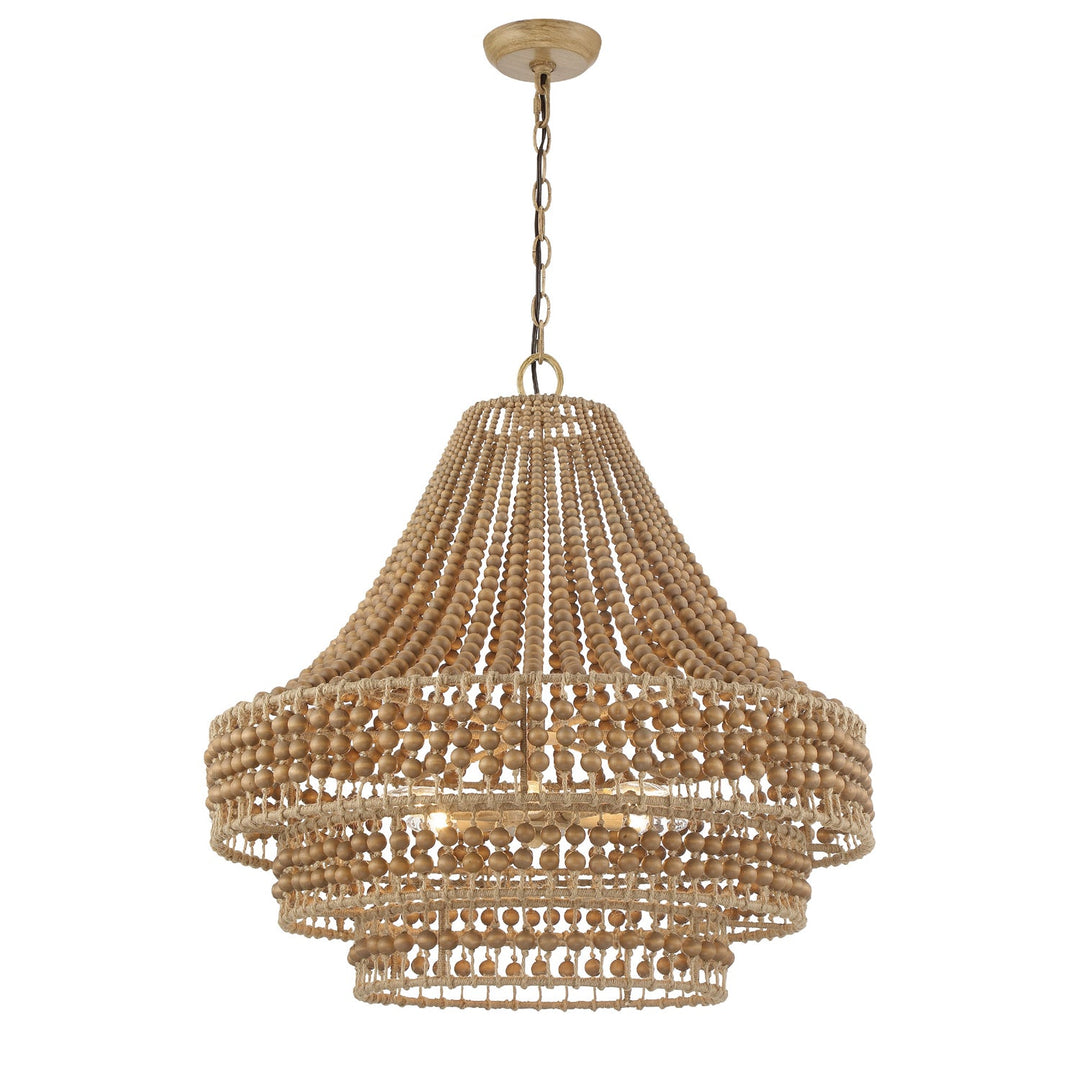 Crystorama Crystorama Silas 6 Light Burnished Silver Chandelier