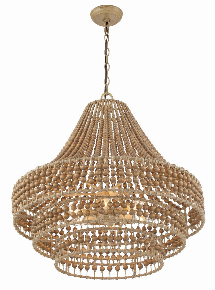 Crystorama Crystorama Silas 6 Light Burnished Silver Chandelier