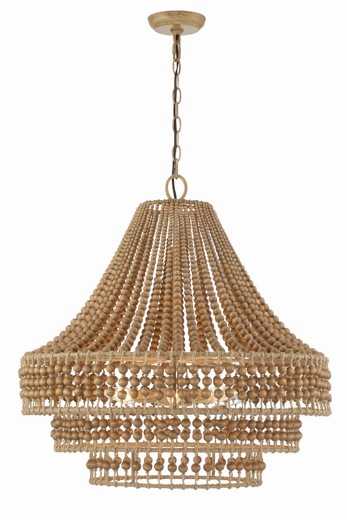 Crystorama Crystorama Silas 6 Light Burnished Silver Chandelier