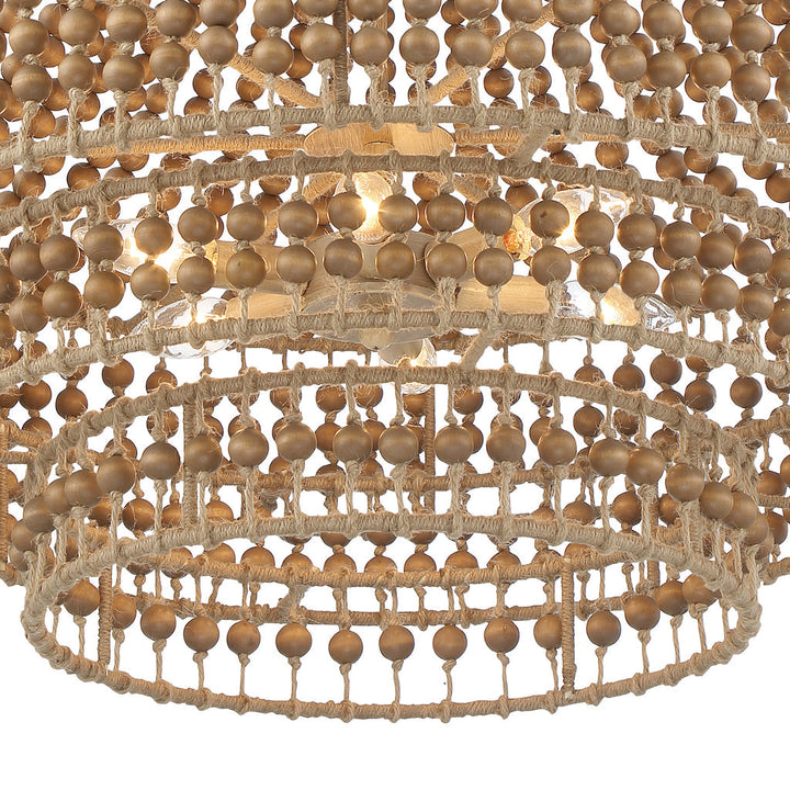 Crystorama Crystorama Silas 6 Light Burnished Silver Chandelier