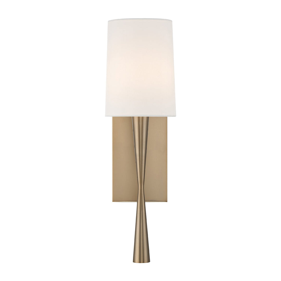 Crystorama Crystorama Trenton 1 Light Aged Brass Sconce