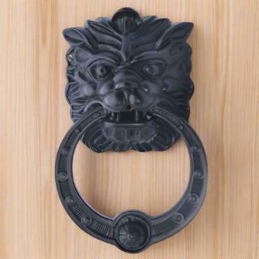 Regal Lion 8 3/8 Inch Brass Door Knocker (Several Finishes Available)
