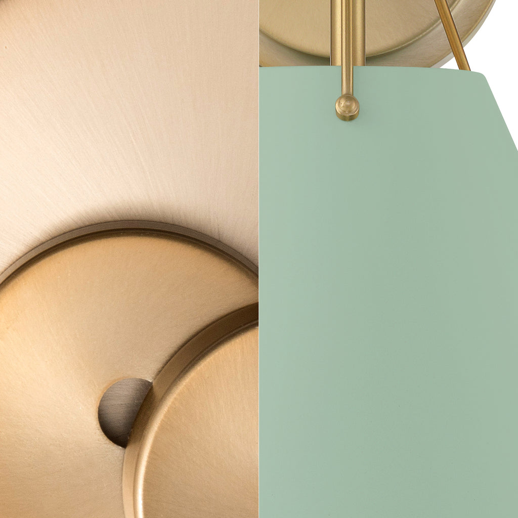 Xavier 3 Light Vibrant Gold + Green Pendant Pendant Crystorama