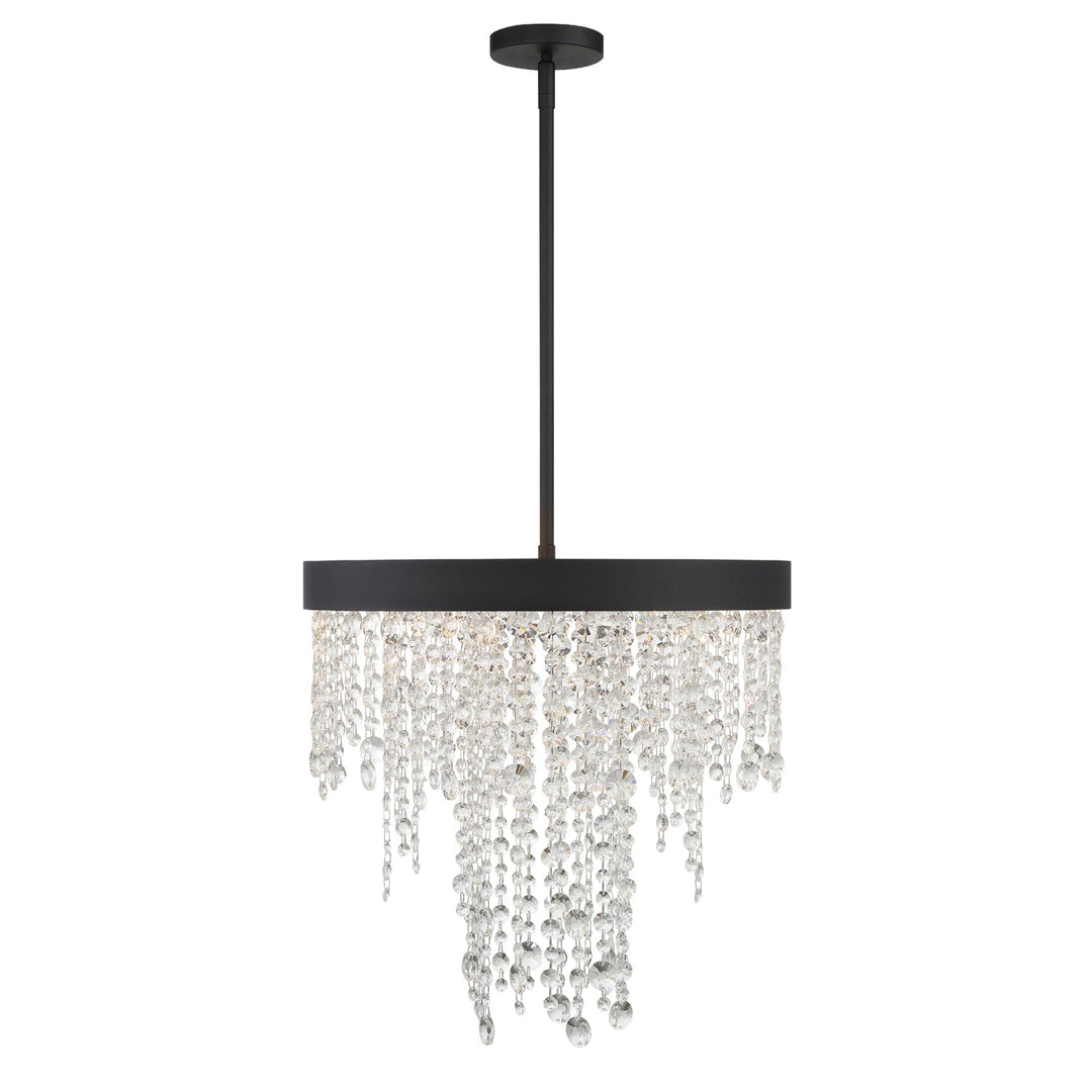 Crystorama Crystorama Winham 5 Light Black Forged Chandelier