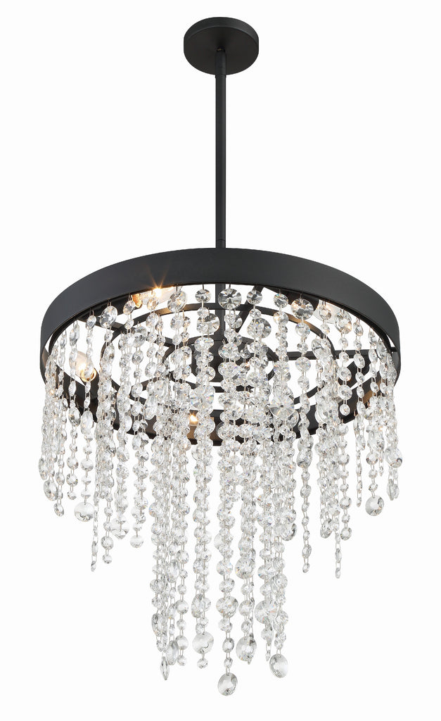 Crystorama Crystorama Winham 5 Light Black Forged Chandelier