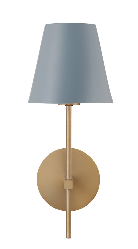 Crystorama Crystorama Xavier 1 Light Vibrant Gold + Blue Sconce