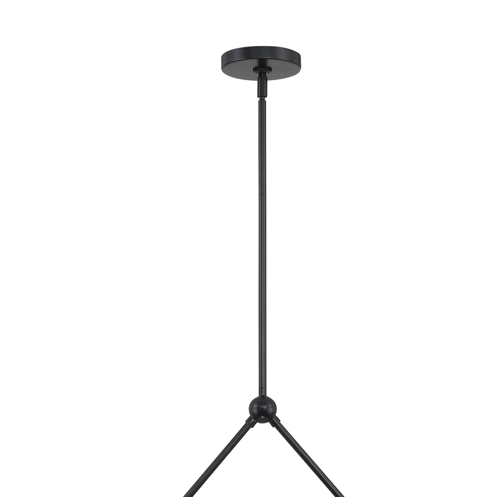 Crystorama Crystorama Xavier 2 Light Matte Black Chandelier