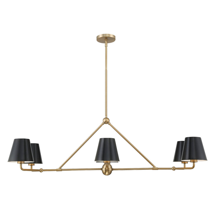 Crystorama Crystorama Xavier 6 Light Vibrant Gold Chandelier