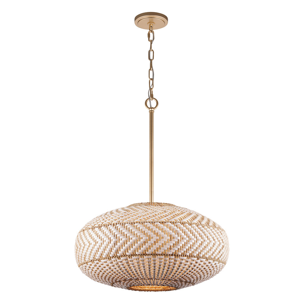 Zanzibar 4 Light Soft Gold Pendant Pendant Crystorama