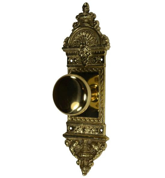 COPPER MOUNTAIN HARDWARE European Door Set With Round Brass Knob in Several Finishes