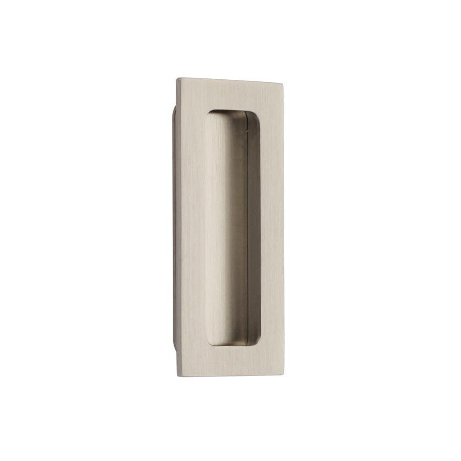 4 Inch Solid Brass Modern Rectangular Flush Pull EMTEK