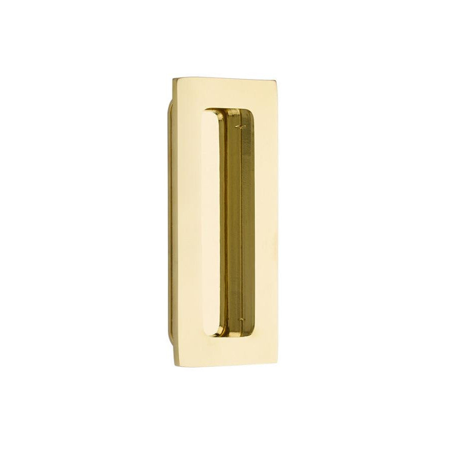 4 Inch Solid Brass Modern Rectangular Flush Pull EMTEK