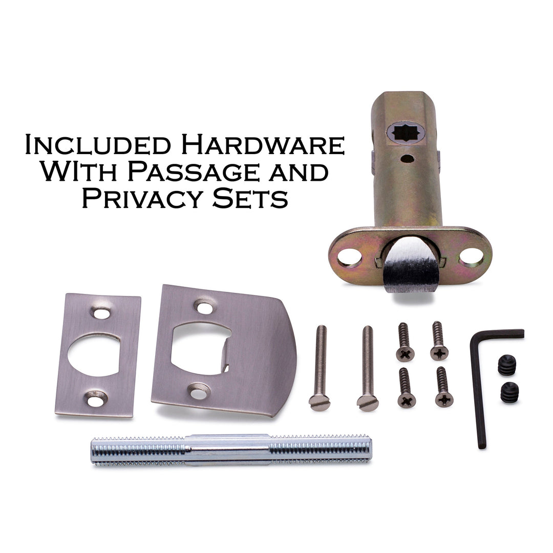 Emtek 820NW Norwich Classic Brass Door Knobset Satin Nickel Knobset EMTEK