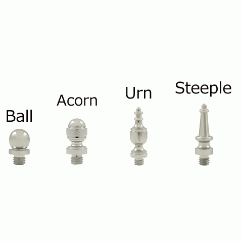 4 Inch X 4 Inch Solid Brass Zig-Zag Hinge (5/8 Radius Corner, Polished Nickel Finish) DELTANA