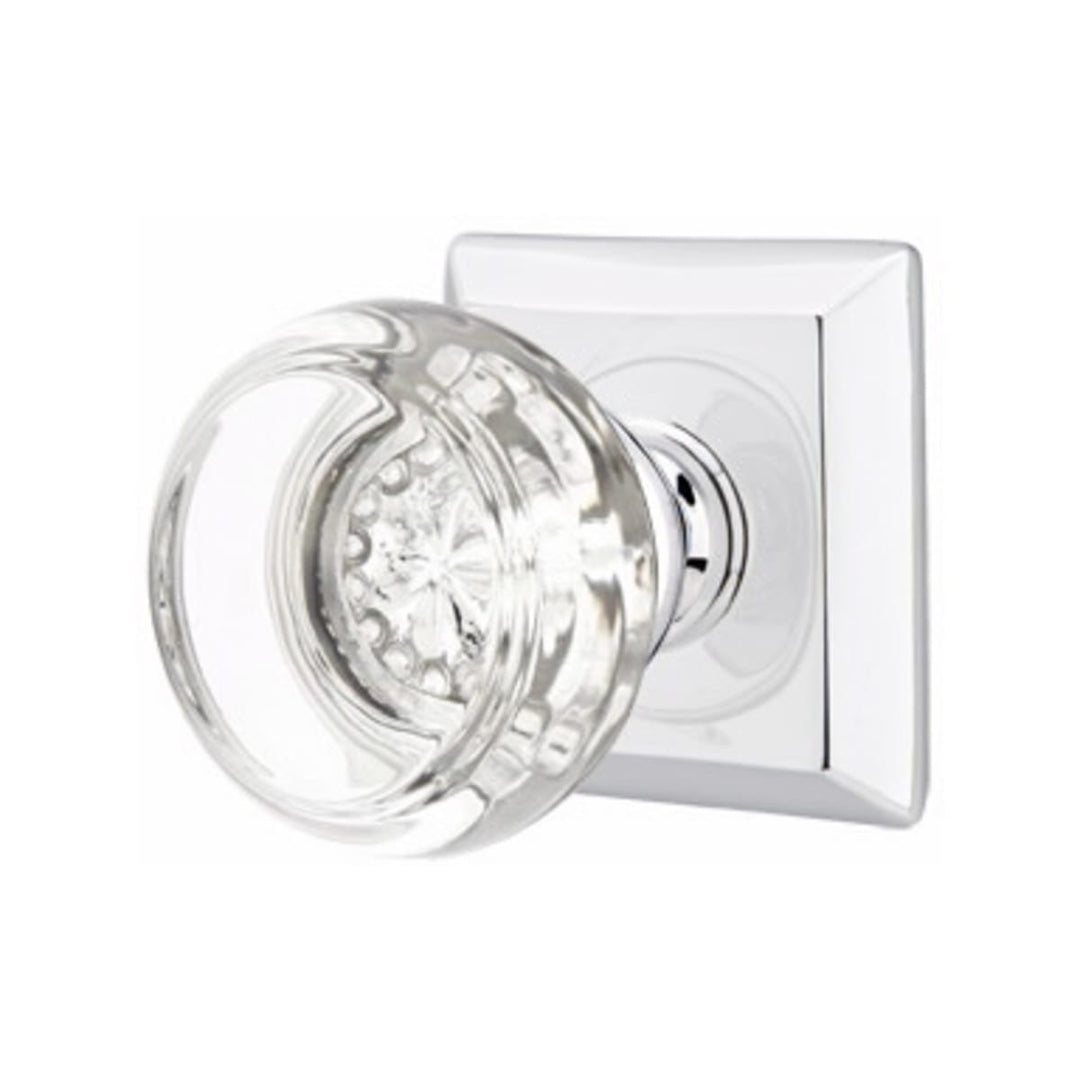 Emtek Georgetown Crystal Doorknob Set with Quincy Rosette EMTEK