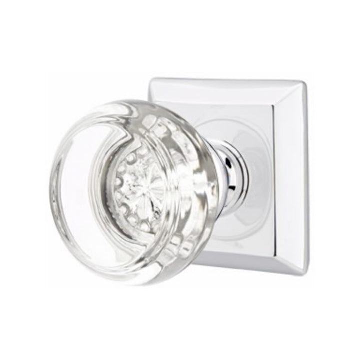 Emtek Georgetown Crystal Doorknob Set with Quincy Rosette EMTEK