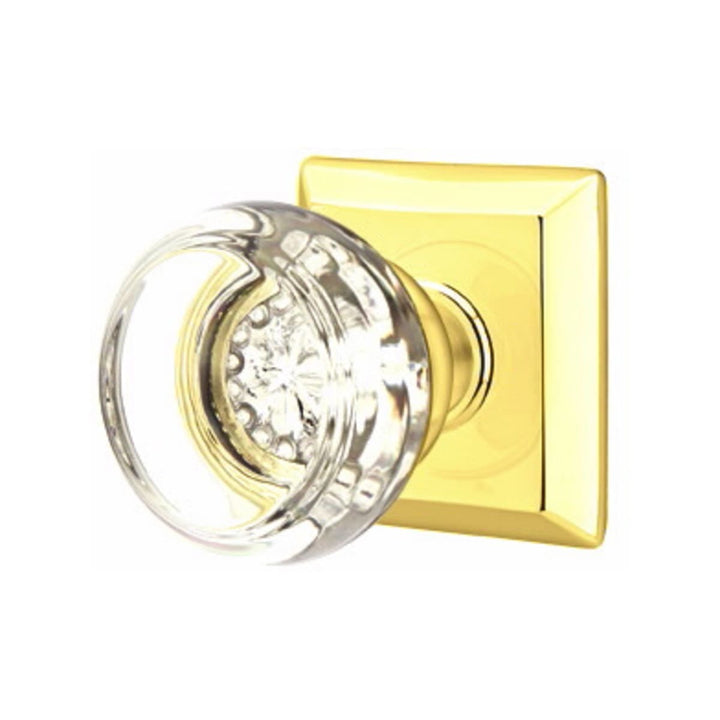 Emtek Georgetown Crystal Doorknob Set with Quincy Rosette EMTEK