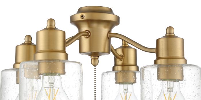 ##Antique Hardware## 4 Light Universal Light Kit in Satin Brass