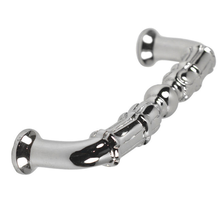 5 Inch Overall (4 1/3 Inch c-c)  Solid Brass Victorian Style Pull