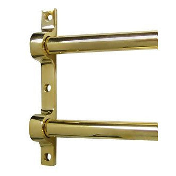 36 Inch Solid Brass Double Push Bar