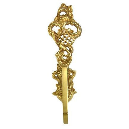 Solid Brass Curtain Tie Back - Baroque Style