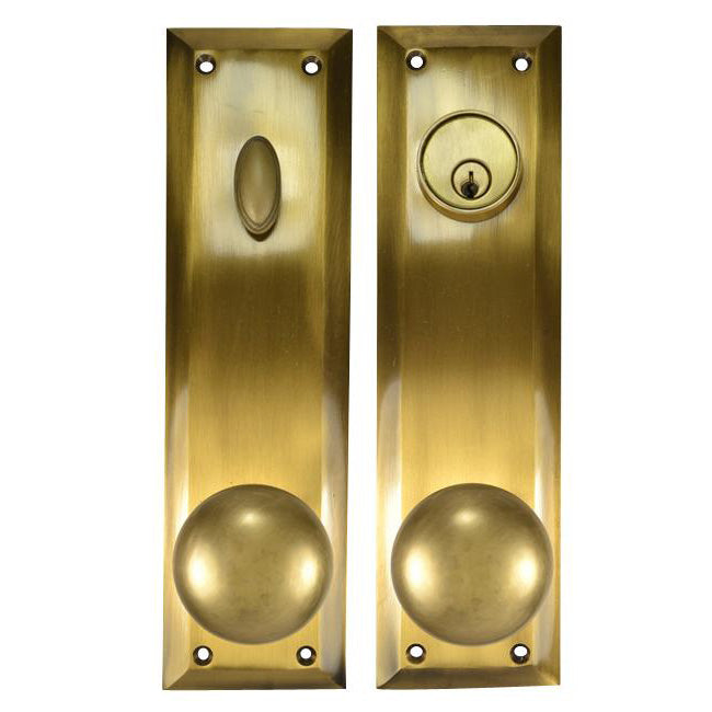 Quaker Style Double-Door Deadbolt Entryway Set (Several Finish Options)