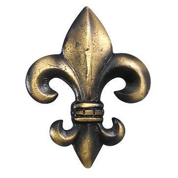 2 5/8 Inch Large Oversized Antique Fleur de Lis Cabinet & Furniture Knob (Several Finishes Available)