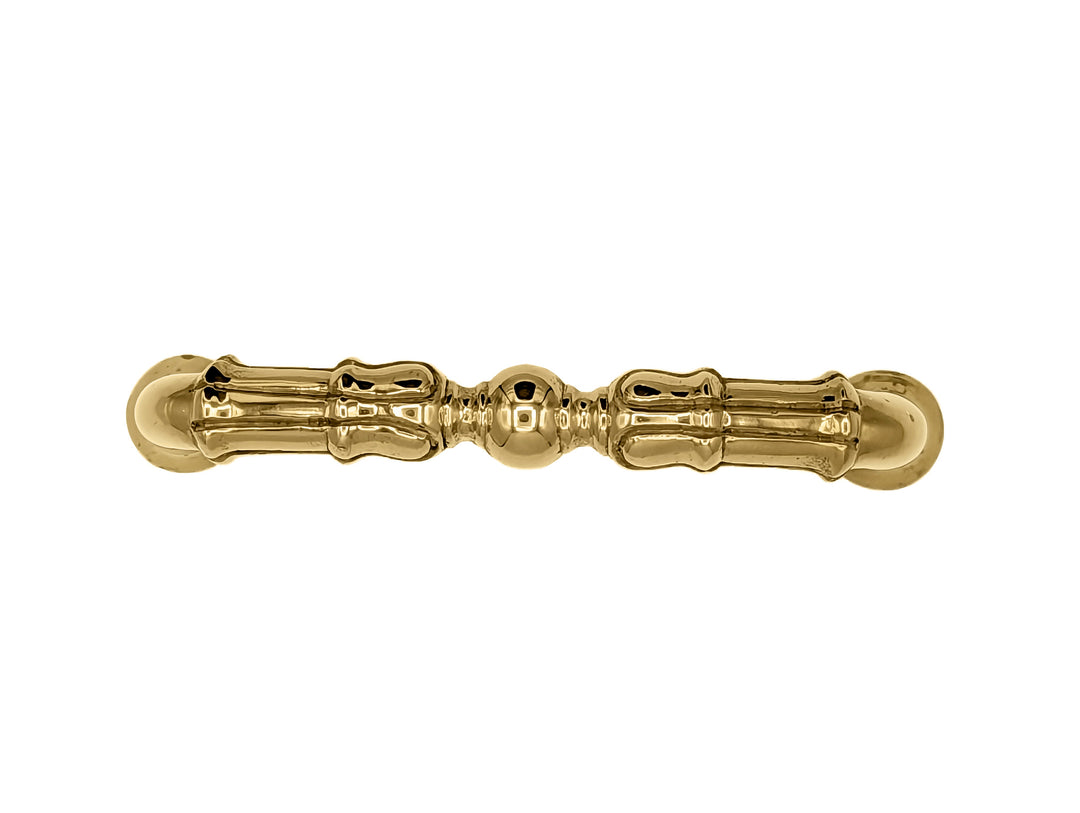 5 Inch Overall (4 1/3 Inch c-c)  Solid Brass Victorian Style Pull COPPER MOUNTAIN HARDWARE