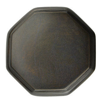 1 5/8 Inch Solid Brass Octagonal Cabinet Knob Black Bronze Finish COPPER MOUNTAIN HARDWARE