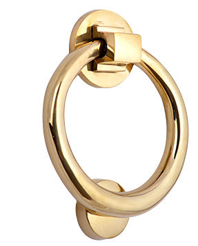 COPPER MOUNTAIN HARDWARE 5 1/2" Solid Brass Traditional Ring Door Knocker in Several Finishes