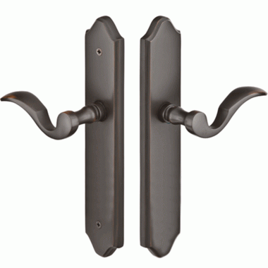 Solid Brass Concord Style Dummy Pair Multi Point Lock Trim (Oil Rubbed Bronze Finish) EMTEK